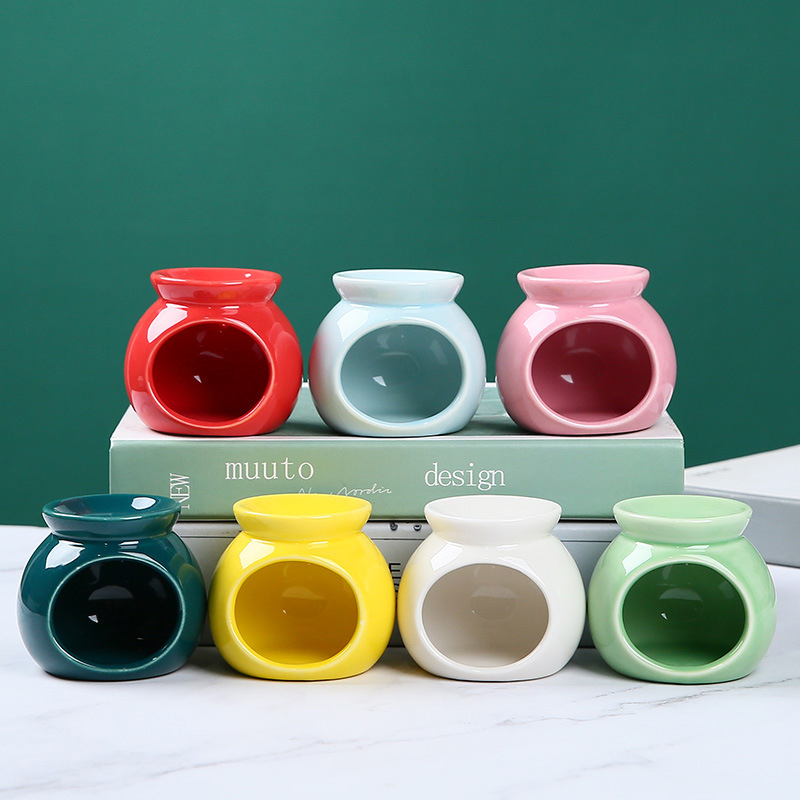 磁器アロマバーナーエッセンシャルオイルフランスミニキャンドルホルダー無地セラミック工芸品フレグランスアイテムリビングルーム家の装飾