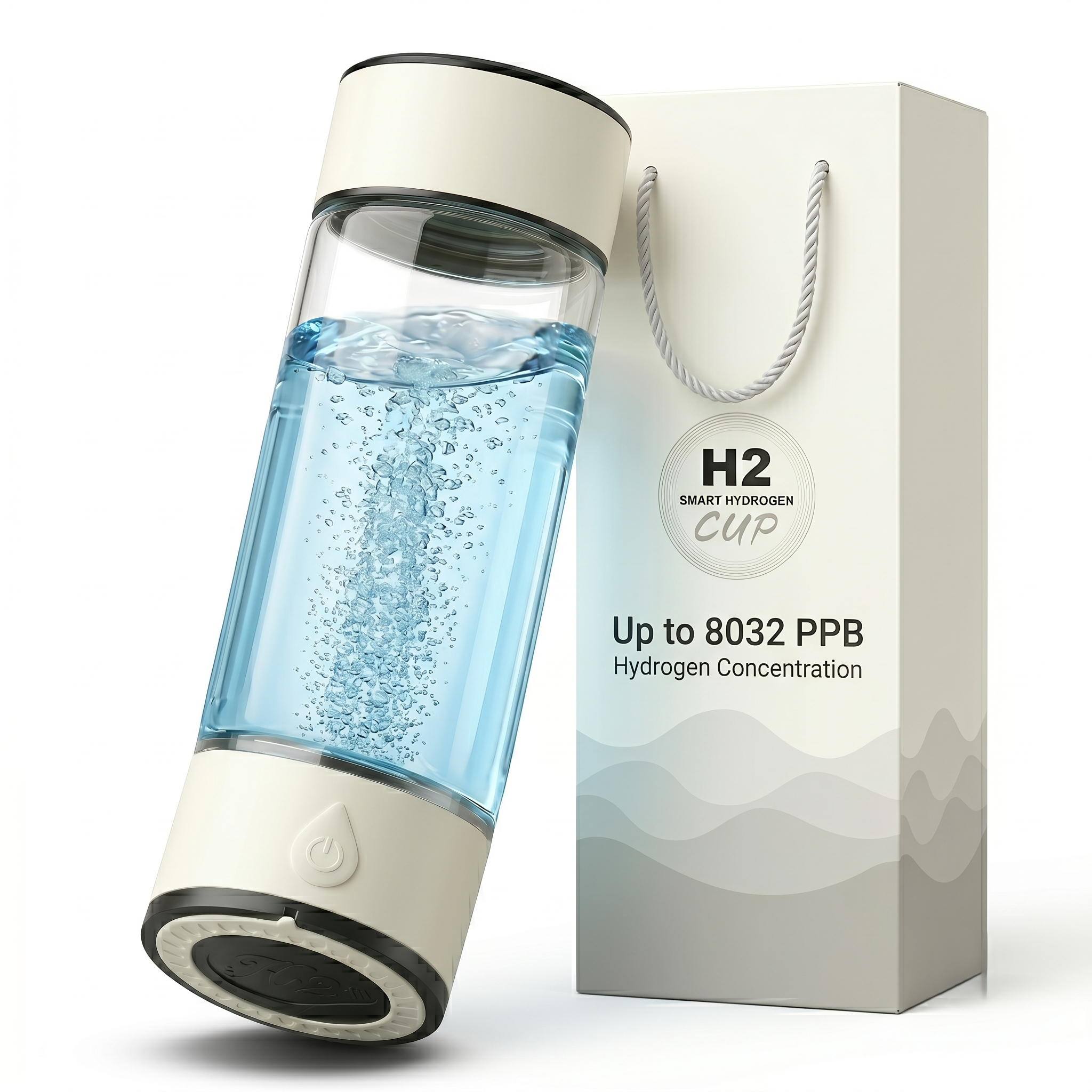 高濃度水素水生成器ボトル 8032 PPB SPE PEM イオナイザーカップポータブル充電式水素豊富な水メーカー