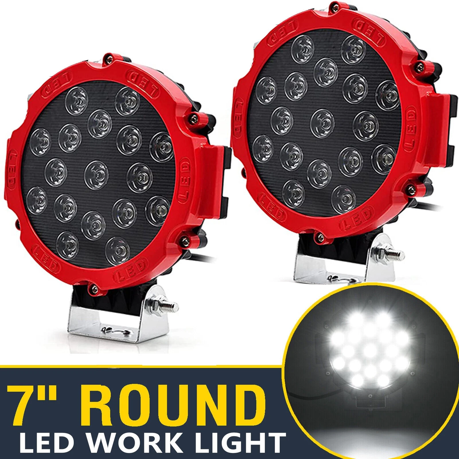 12V 150 ワット高輝度 LED ライトオフロード 4 × 4 スポットライト車のヘッドライトワークスポットランプ自動車用カーアクセサリートラックジープハマー