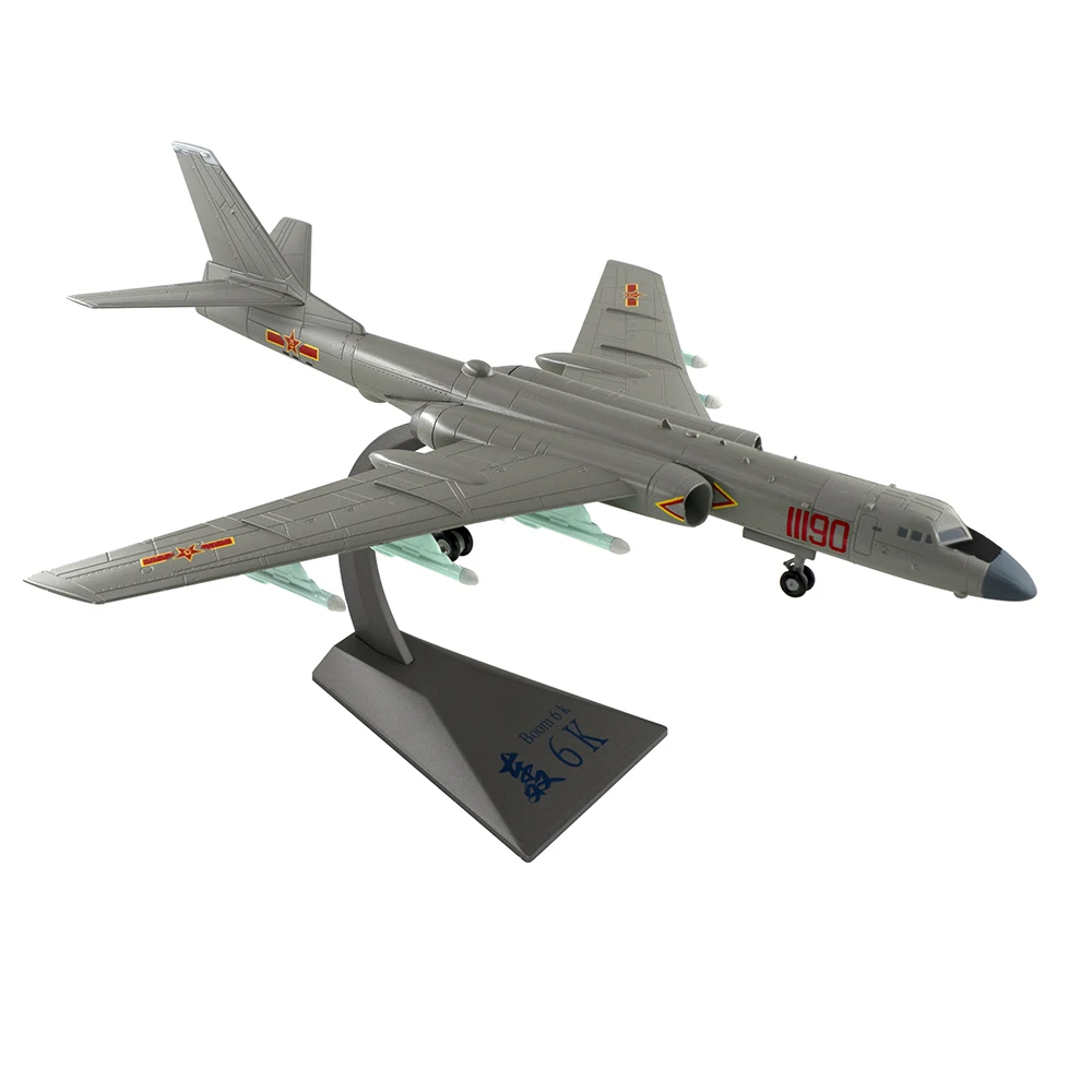 1/100 スケール合金戦略爆撃機中国空軍 H6K 航空機モデル戦闘機のおもちゃ子供キッズギフト用コレクション装​​飾