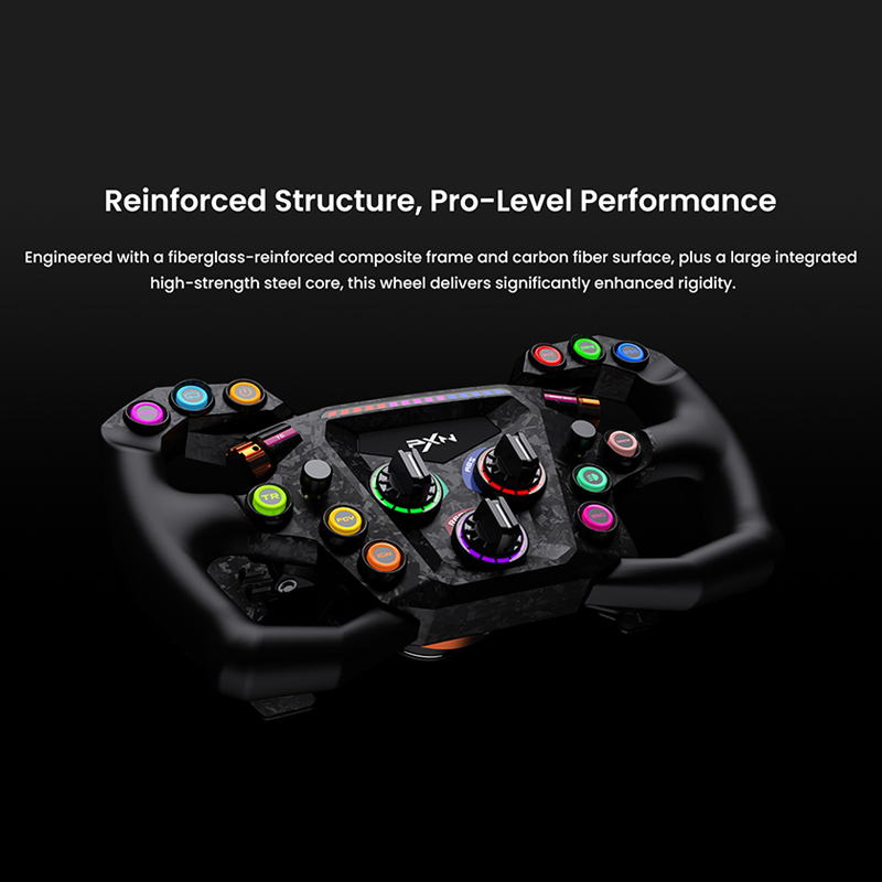 PXN GT ONE レーシング シミュレーター カスタム ボタン F1 フォーミュラ クイック リリース カーボンファイバー パドル ゲーム ステアリング ホイール GT ホイール コントローラー