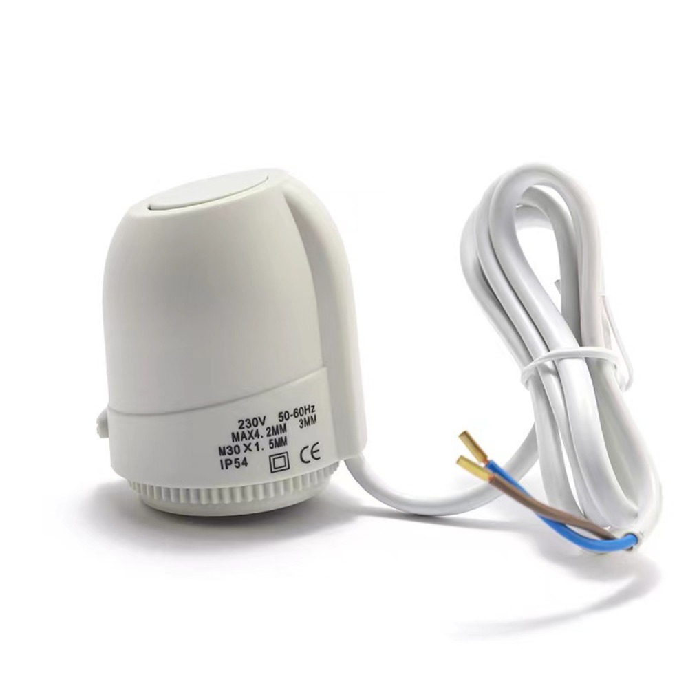 230V AC 常閉および常開 NO NC 電動アクチュエータ熱電バルブ、水床暖房システム用