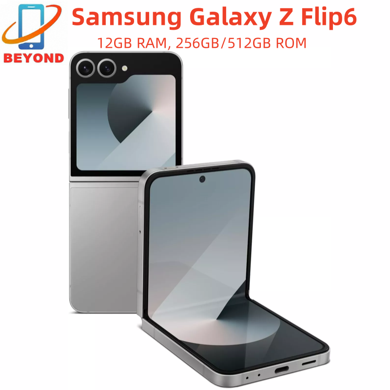 Samsung Galaxy Z Flip 6 5G F741U1 F741B F741N 256/512GB 12GB 6.7インチ AMOLED NFC Snapdragon 折りたたみ式オリジナル 99% 新しい AI 電話