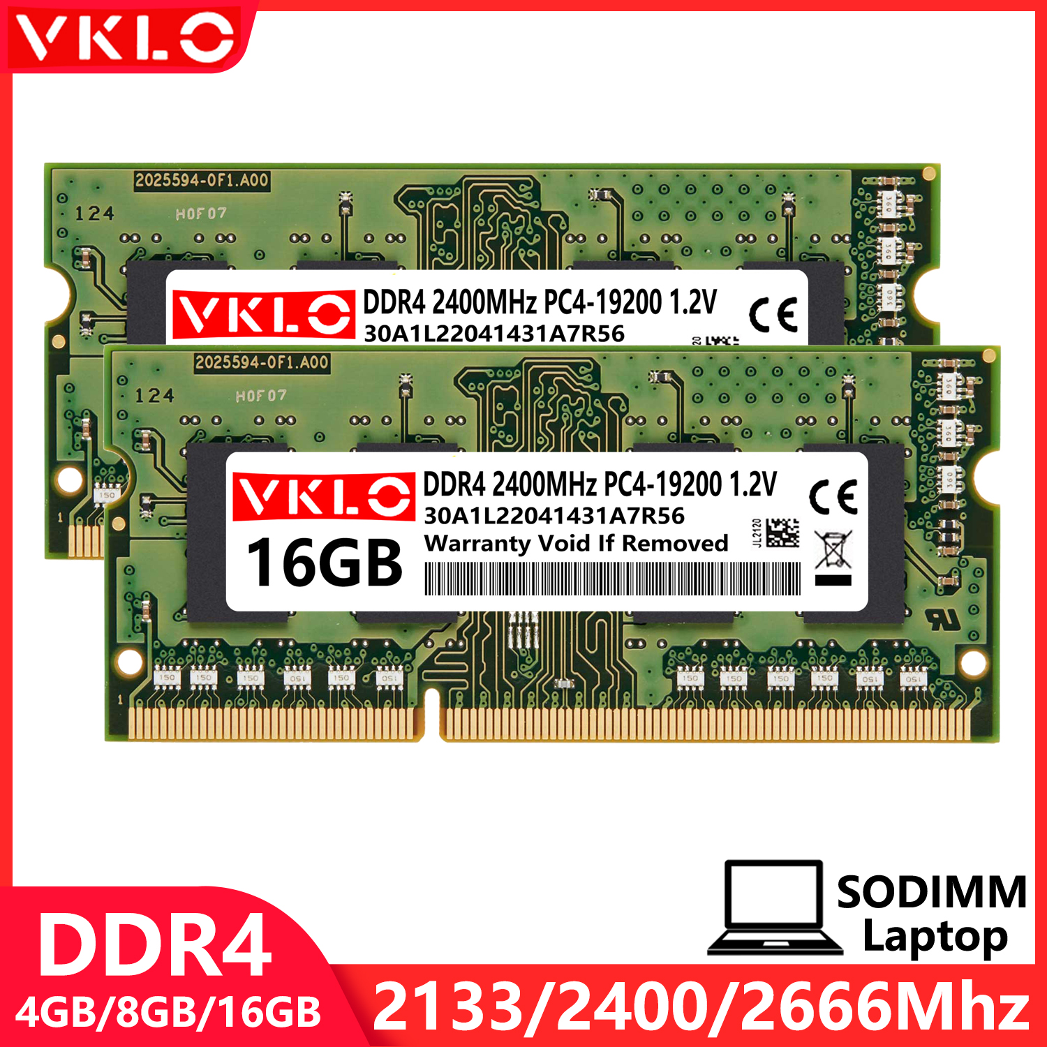 DDR4 4GB 8GB 16GB ノートパソコン用メモリ RAM 2133 2400 2666 3200MHz PC4 17000 19200 21300 25600 1.2V 260ピン SODIMM ノートパソコン用メモリ RAM