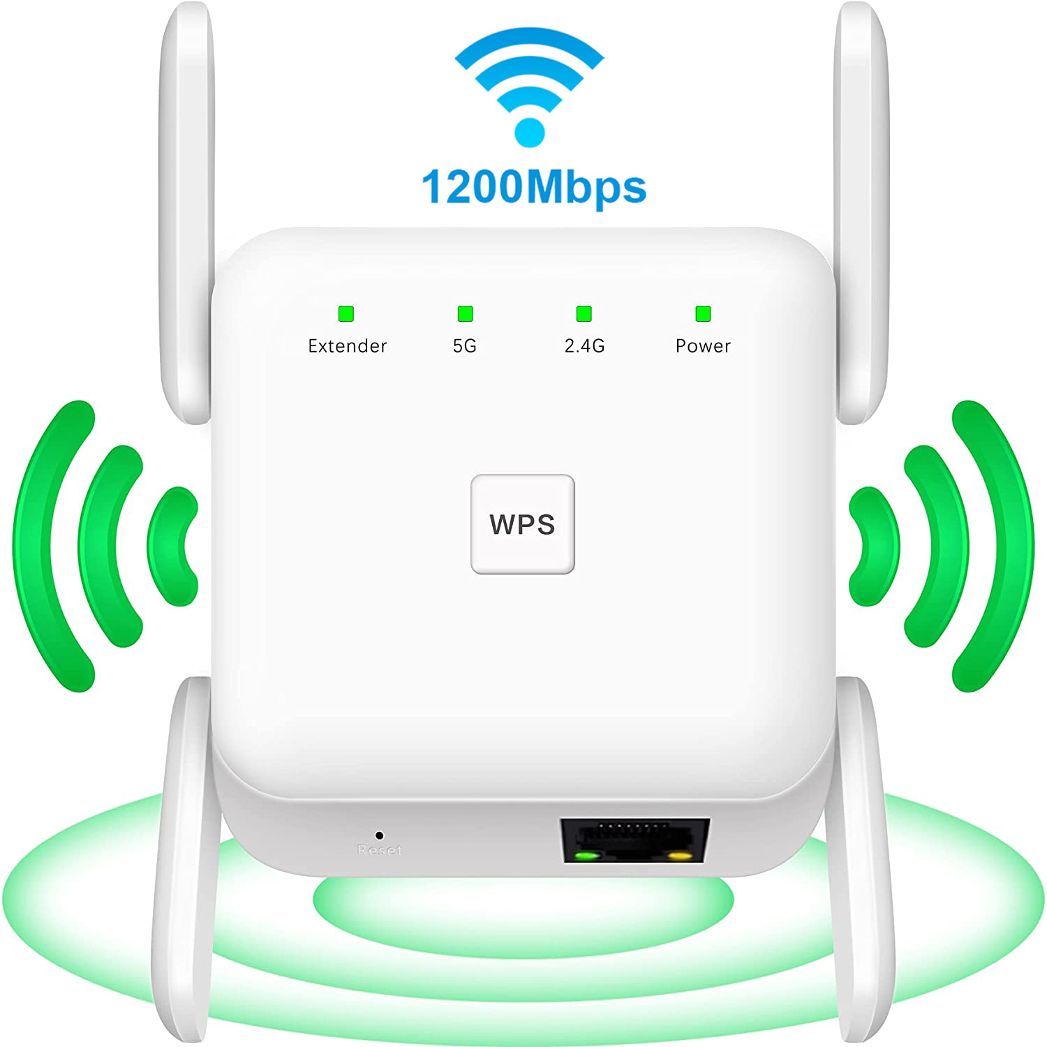 AC1200 WiFi リピーター 1200Mbps 2.4G/5GHz WiFi リピーター