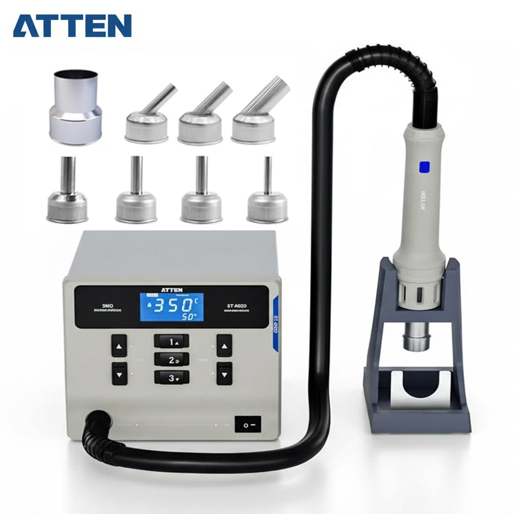 ATTEN ST-862D Hot Air Gun Soldering Station Lead-free Intelligent Digital Display 1000W Rework Station For Phone PCB Chip Repair
