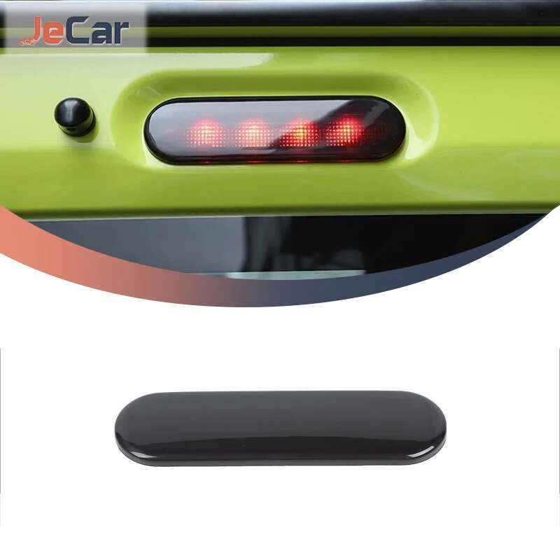 JeCar スモーキーブラック ABS 車高ブレーキライトランプ装飾カバートリムスズキジムニー 2019 アップ自動車外装アクセサリー