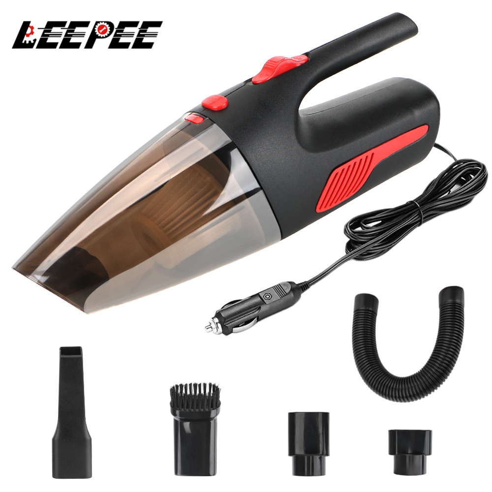 ポータブルハンドヘルド車用掃除機コードレス/カープラグクリーナー 120W 12V 5000PA スーパー吸引ウェット/ドライ両用車用ホームクリーニングツール