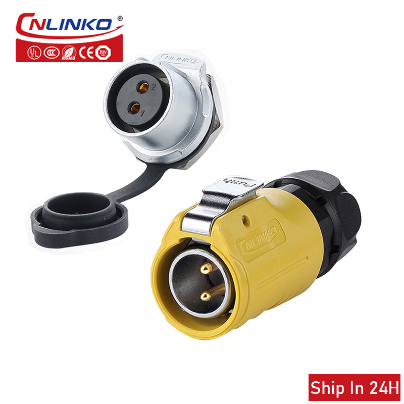 Cnlinko M20 2 3 4pin 電源コネクタ IP67 防水 20A 電気プラグソケット屋外産業ステージ LED ソーラー機器用