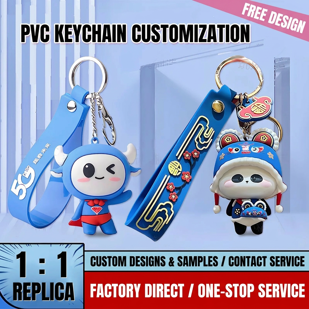 漫画 3D PVC ソフトラバーキーホルダーマスコットペンダント人形ギフトシリコーンキーリングプロモーションブランドカスタマイズされた PVC キーホルダー