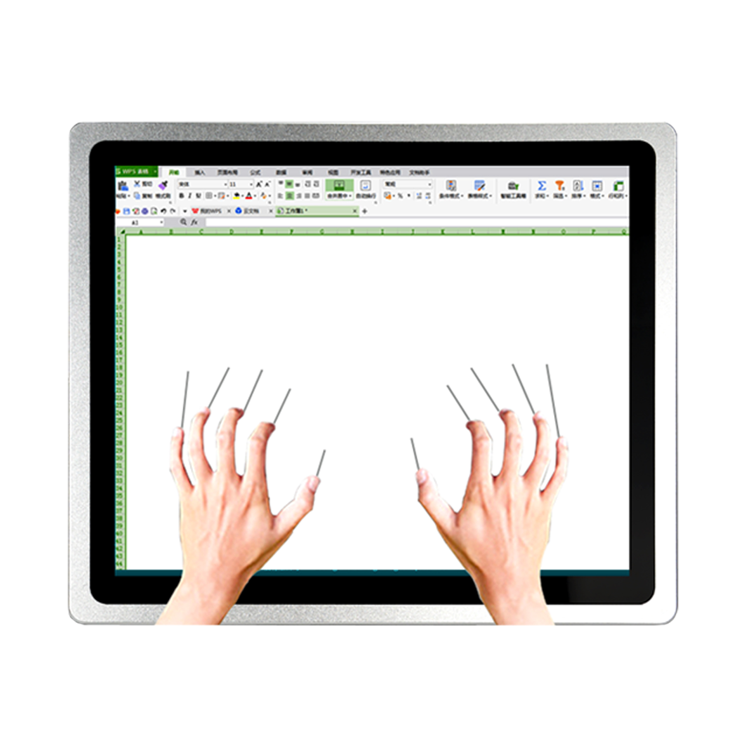 10.4 "産業用コンピュータモニター 10 インチ容量性タッチスクリーン 1024*768 VGA/DVI/HDMI/USB インターフェイスミニ PC スクリーン