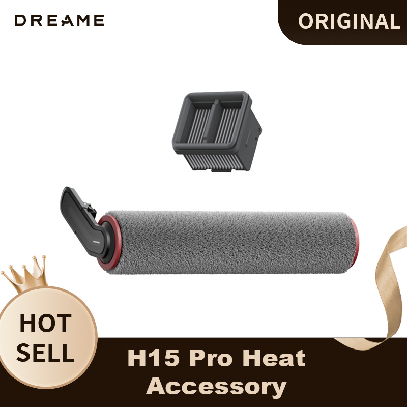 Dreame H15 Pro Heat 湿式および乾式掃除機用のオリジナル交換用ブラシロールと HEPA フィルターアクセサリー
