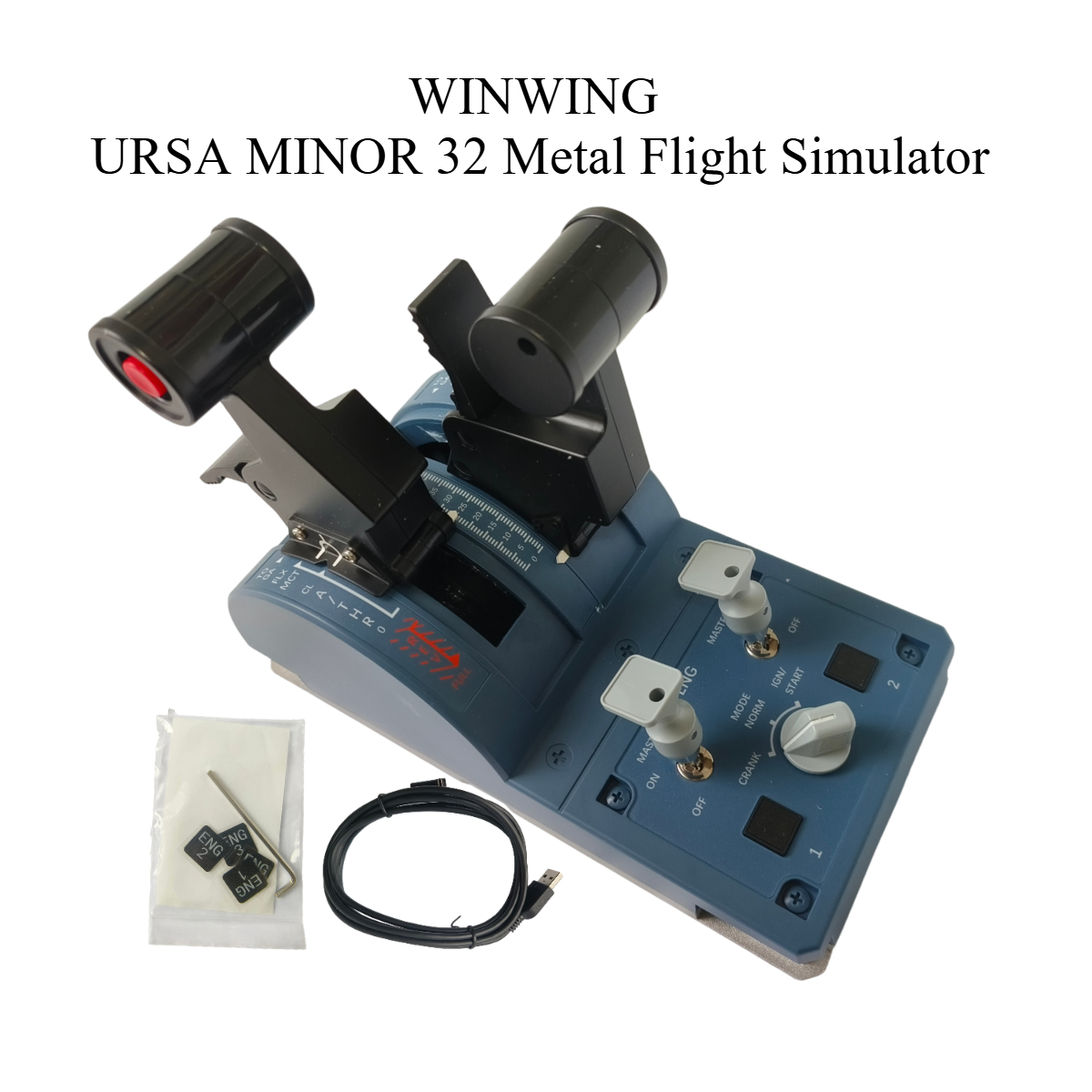 WINWING PC フライトシミュレーター URSA MINOR 32 メタルスロットル/32 PAC 空力構成メタルパネル X-Plane MSFS 用