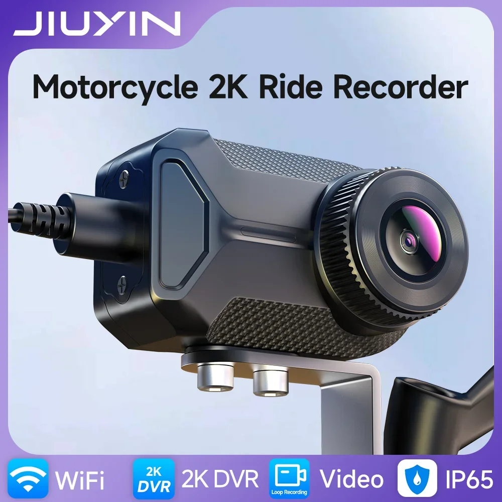 2K HD オートバイドライブレコーダー 140° 広角カメラマウンテン電動自転車オートバイヘルメットカメラ屋外ブラックボックス