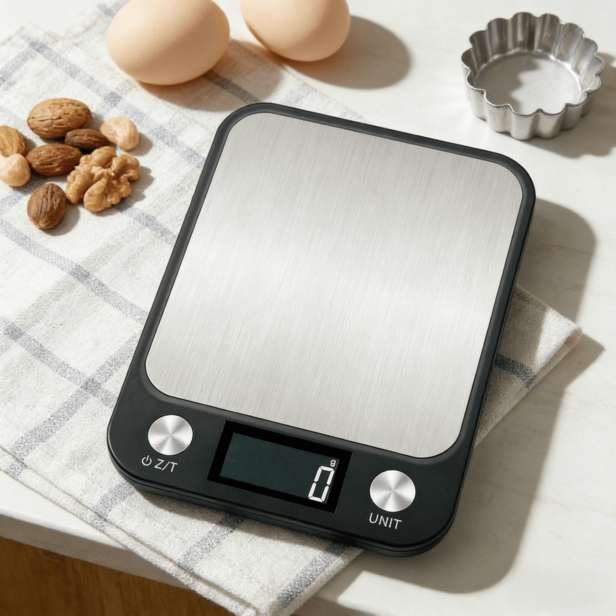 5-15 キロデジタルキッチンスケール Lcd ディスプレイステンレス鋼電子スケールホームジュエリー食品スナック計量ベーキングツール