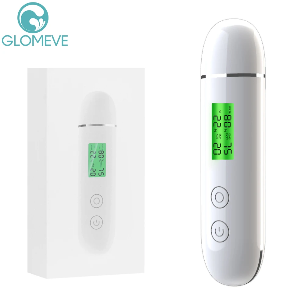 ポータブル充電式スキンアナライザー検出器 LCD デジタル水油水分テスター蛍光剤検出フェイスケアツール