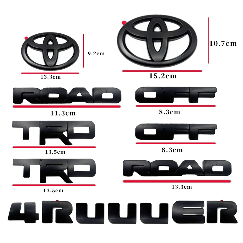 トヨタ 4 ランナー TRD 2010*2024 ABS 保護ステッカー車両フロントグリルスポイラー修正されたアクセサリー
