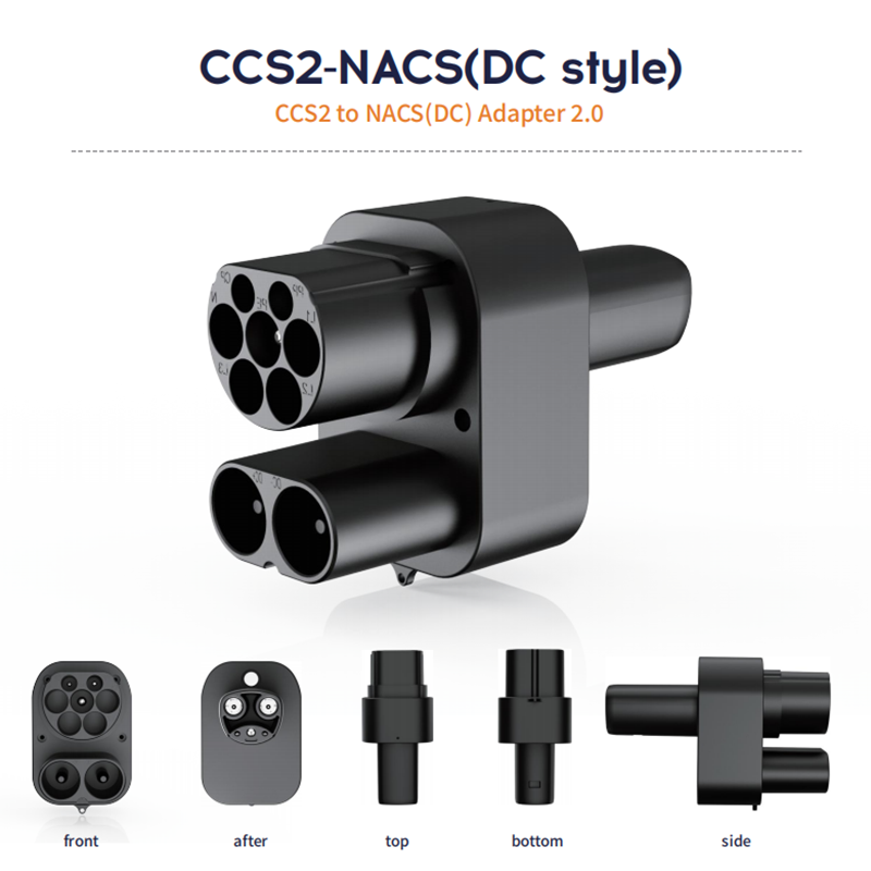 CCS2 テスラ EV 充電器アダプタ 250A 1000V 電気自動車 DC 充電ステーション CCS2 から NACS コンバータ dc コンボ 2