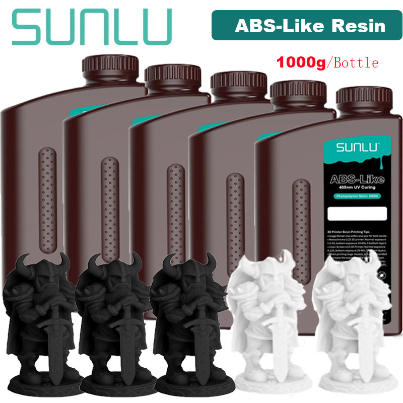 SUNLU 5KG ABS のような/標準/水洗い 3D 樹脂 405nm UV 樹脂ほとんどの SLA/DLP/LCD 3D プリンタ材料 UV 感受性 1kg