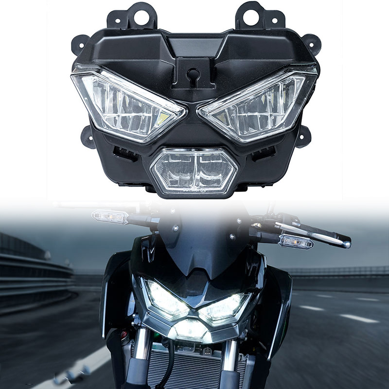 オートバイのヘッドライト LED ヘッドライトデイランニングライト DRL 高低ビーム Kawasaki Z 500 Z500/SE 2024 2025 ヘッドランプ