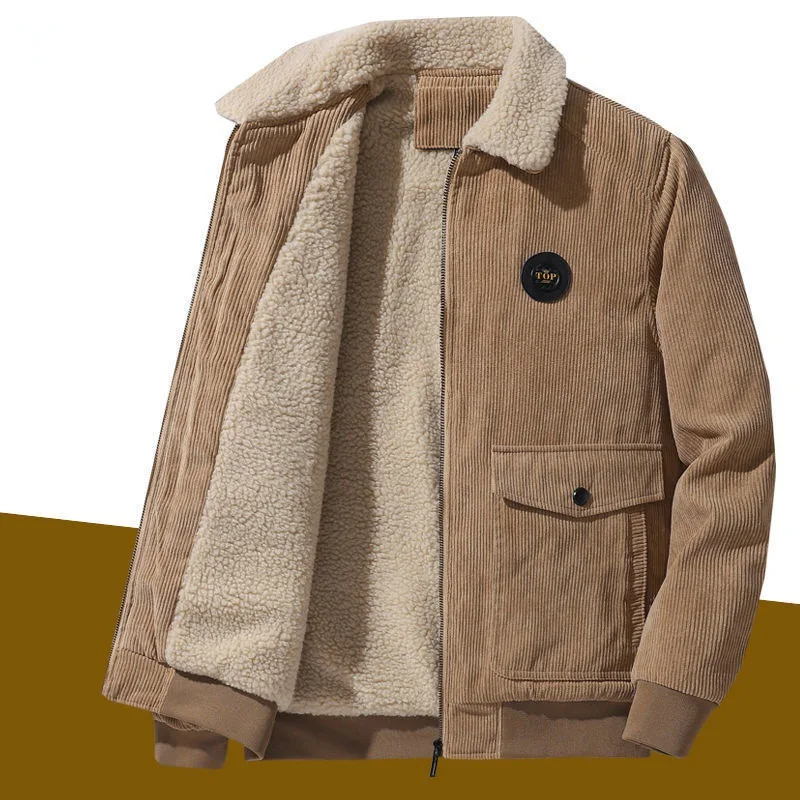 男性厚い暖かいパーカーフリースダウンジャケットカジュアル Jaquetas 新ファッションショート Witner ジャケットサイズ 5XL 男性コーデュロイ冬コート