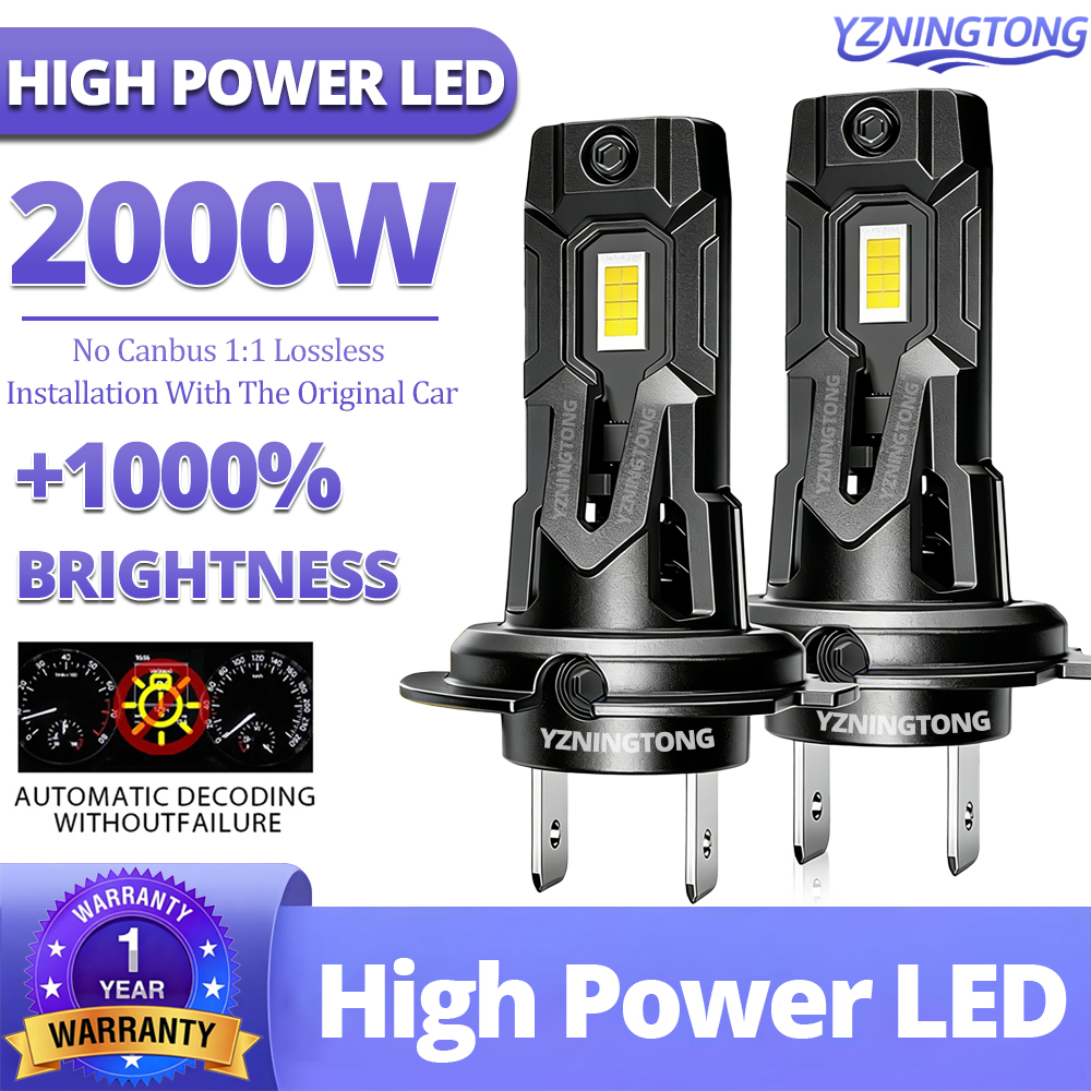 車 h7 LED ライト Canbus 2000 ワット自動車 H7 LED ヘッドライトフォグランプオートバイ h7 LED ヘッドランプ h1 h11 h4 LED 電球 12V bmw