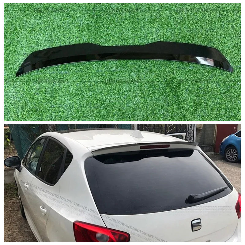 For Seat Ibiza 6j 2008 2009 2010 2011 2012 High Quality ABS Car Rear Wing Spoiler Glossy Black