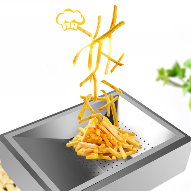 ステンレス鋼フライドポテトダンプステーションフライドポテト油濾過ステーションポテトチップストレイ揚げ物スタッキングプレート