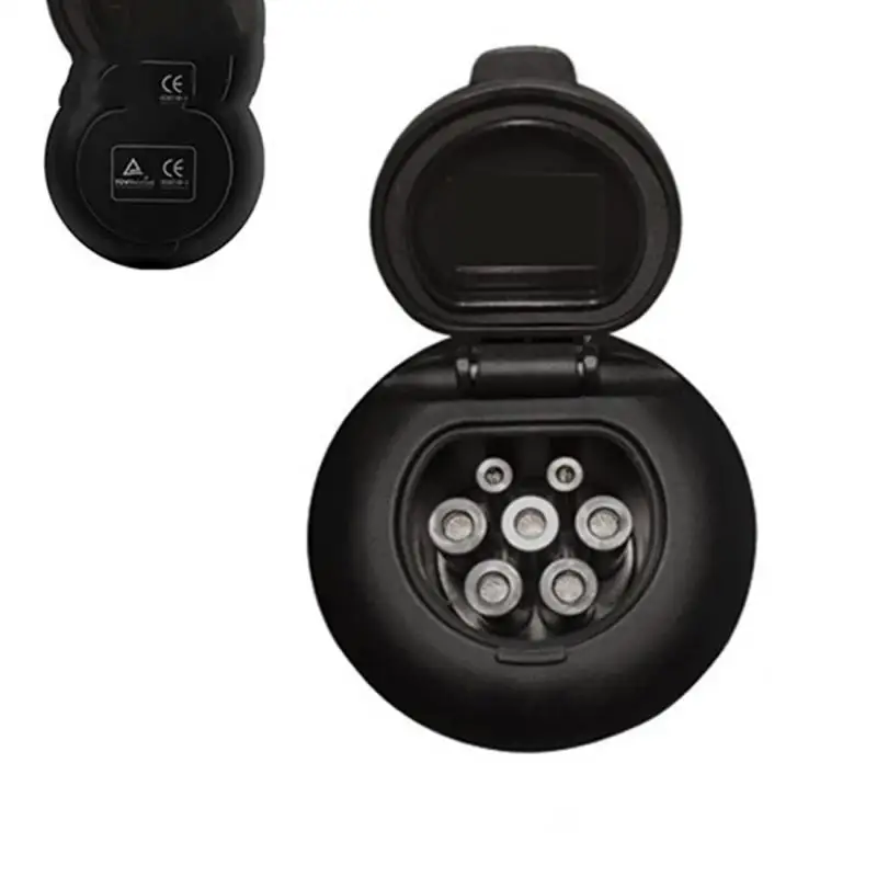 32A 3 相 AC EV 自動車充電メスソケットコネクタ IEC 62196-2 タイプ 2 プラグ 4 ポイント固定ヨーロッパ標準