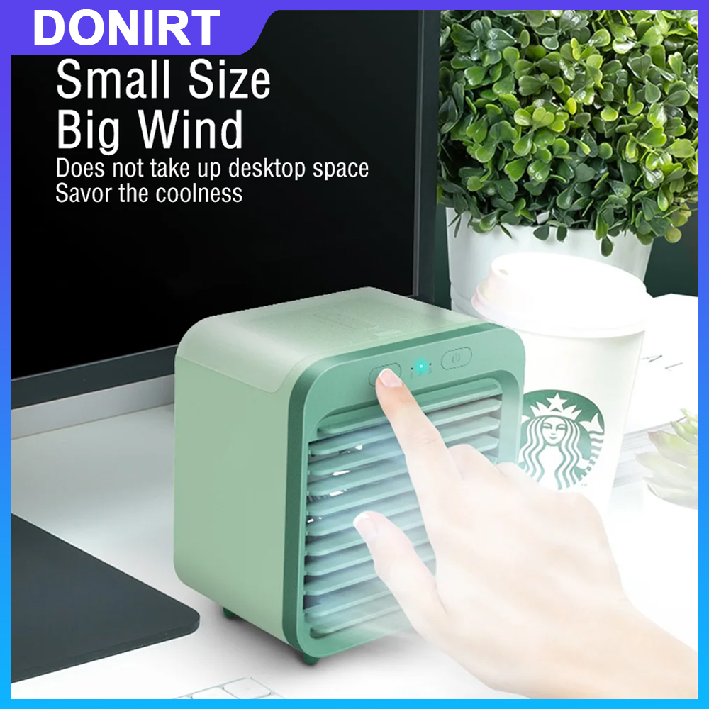 Donirt 新ポータブル USB 充電式ミニ 3 ギアエアコンクーラーファンエアコン空冷オフィスデスクトップファン