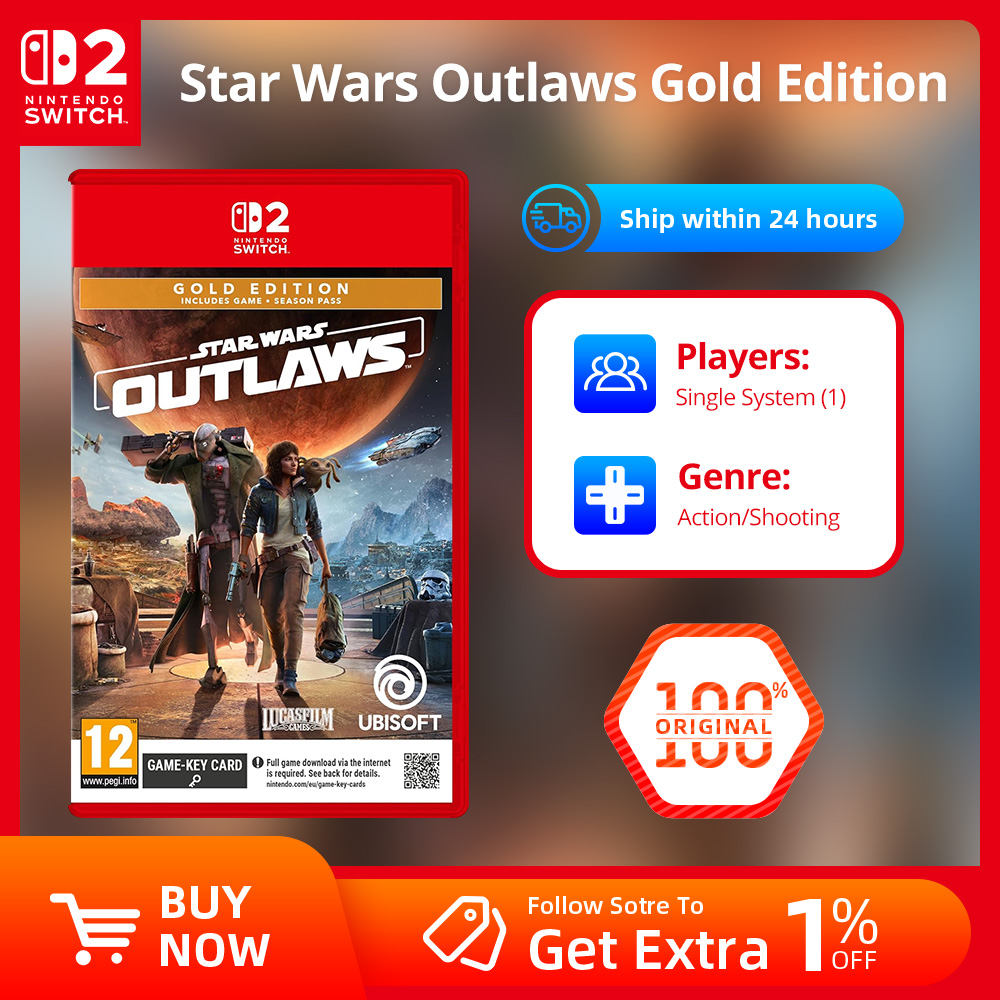 スター・ウォーズ 無法者 ゴールド エディション - Nintendo Switch 2 ゲーム - Switch 2 用シグネチャー エディション 任天堂物理ゲームカード