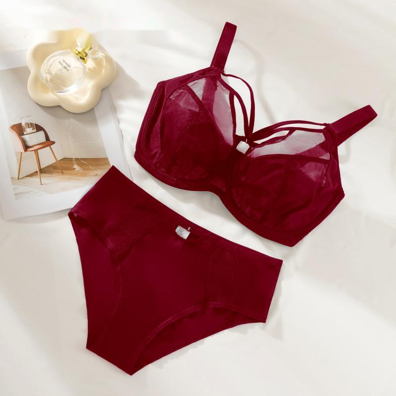 C D E F G H I JK カップ 34 36 38 40 42 下着ブラセットプッシュアップブラジャーランジェリー 2 点セットプラスサイズの女性レディースランジェリー