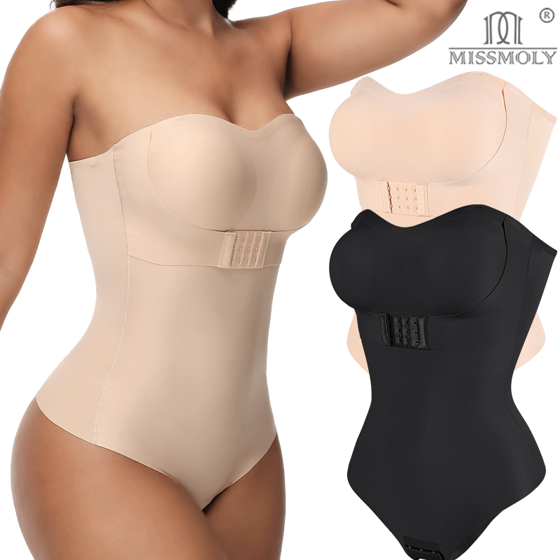 S-4XL 取り外し可能なストラップボディスーツ女性のためのおなかコントロールシェイプウェアフロント閉鎖ヒップスター Tバックボディシェイパーセクシーなフルボディシェイパー