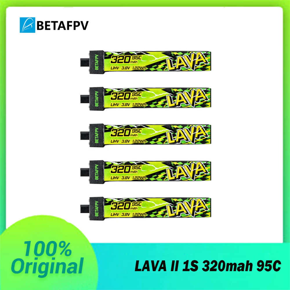 BETAFPV LAVA II 1S 320mah 3.8V 95C バッテリー BT2.0 コネクタ ForAir65、Meteor65 Pro、Cetus