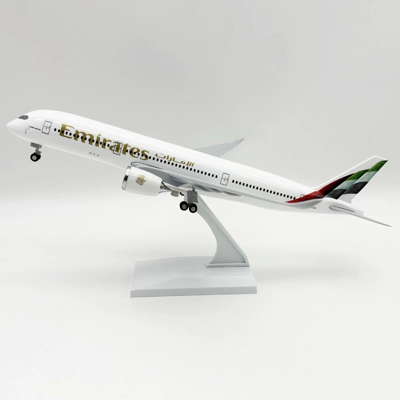 1/250 スケール 30 センチメートル模型飛行機おもちゃエミレーツ航空 A350 樹脂飛行機モデルレプリカ大人のためのコレクションディスプレイホイール付き