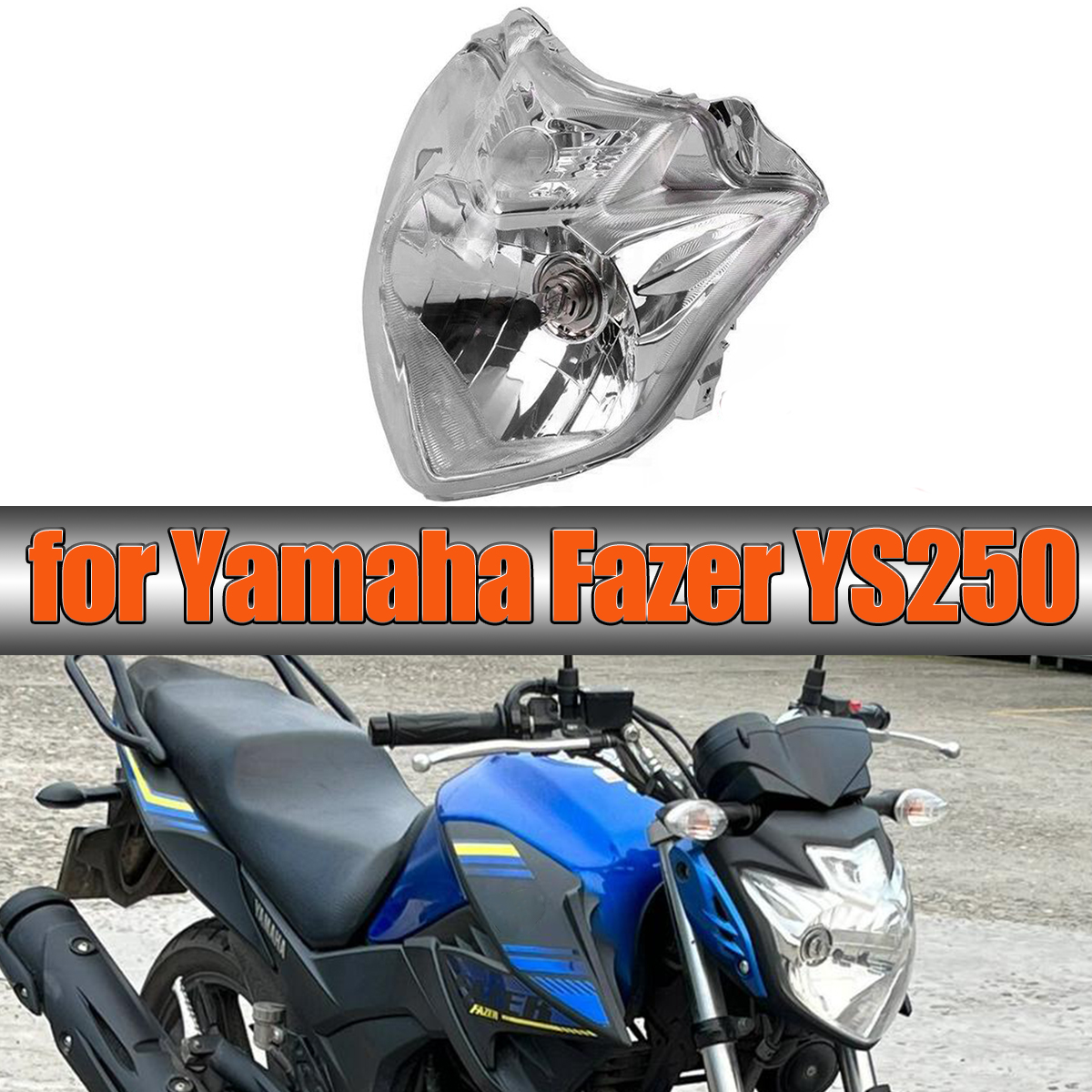 オートバイのヘッドライトアセンブリヘッドランプ工場アクセサリーヤマハ Fazer YS250