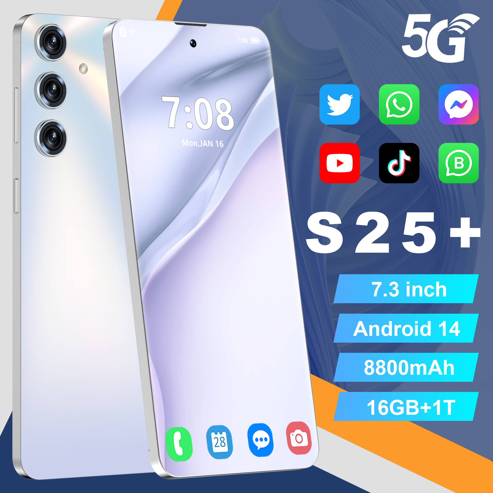 S25 ウルトラプロホットセール 7.3 インチ 4 グラム 5 グラムアンドロイド 15.0 スマートフォン oppo Reno10 プロ携帯電話