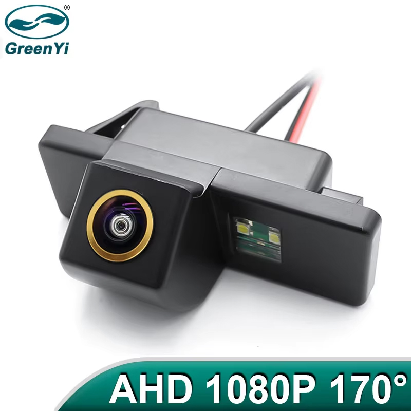 GreenYi 170 ° AHD 1080P ナンバープレートライトリアビューカメラ日産キャシュカイ X-TRAIL シトロエン C4 C5 プジョー 307 車