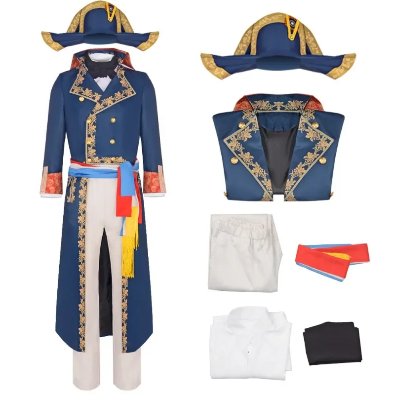 メンズナポレオン Cos 衣装中世宮殿レトロ衣装フェスティバルコスプレスーツハロウィン仮装パーティー用