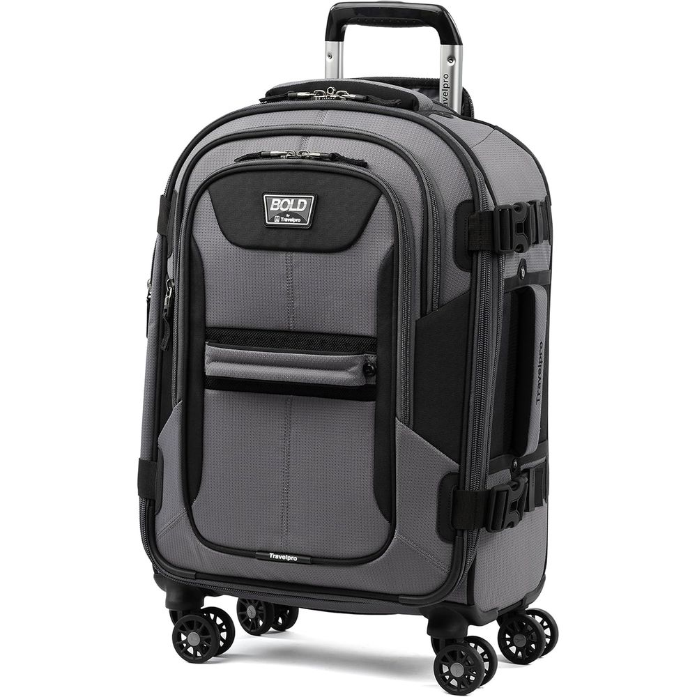 旅行用の拡張可能な 21 インチ グレー/ブラック スピナー ラゲッジ