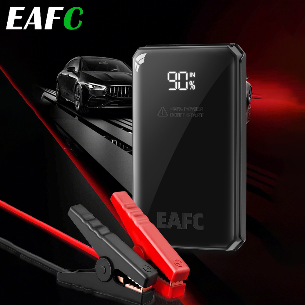 EAFC 12V Car Battery Jump Starter 1000A/2000A/4000A Portable Power Bank & Emergency Booster Flashlight forCars Battery Charge