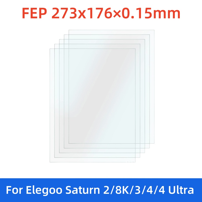 5 個 FEP リリースフィルム 273x176x0.15 ミリメートル厚さサターン 2/8K サターン 3/ウルトラ/4/4 ウルトラ LCD 樹脂 3D プリンタ部品アクセサリー