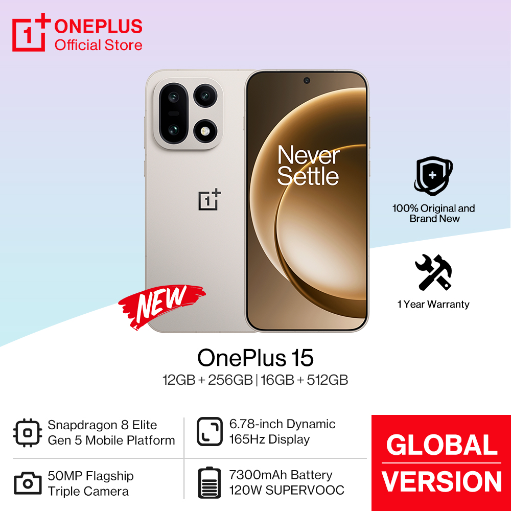 ワールドプレミア OnePlus 15 グローバル バージョン スマートフォン Snapdragon 8 Elite Gen 5 165Hz ディスプレイ 7300mAh バッテリー 120W SUPERVOOC 充電