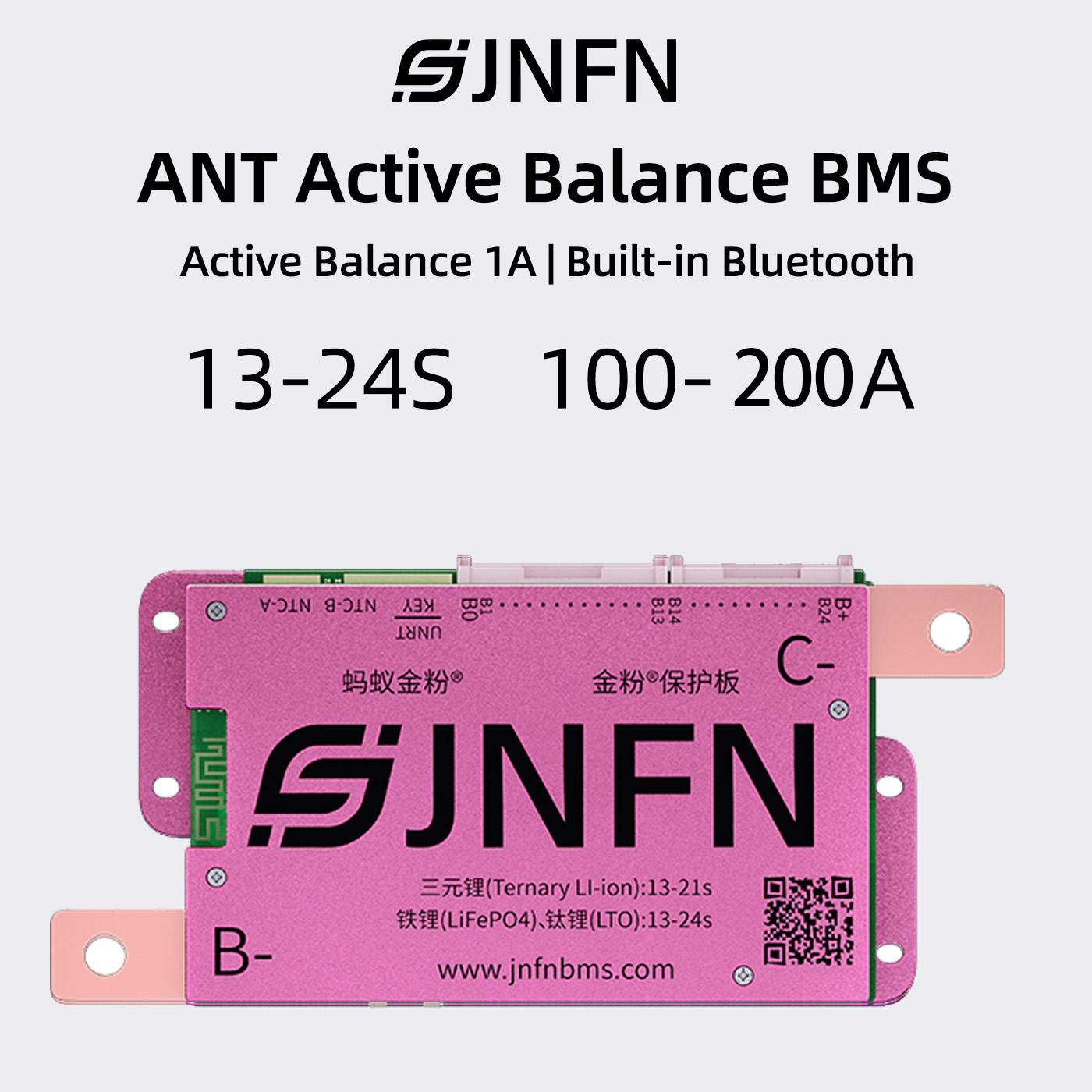 ANT BMS 1A アクティブバランススマート BMS 13S 16S 48V 17S 20S 60V 24S 72V Lifepo4 18650 リチウムイオン Lto 100A 120A 150A バッテリーパック RS485