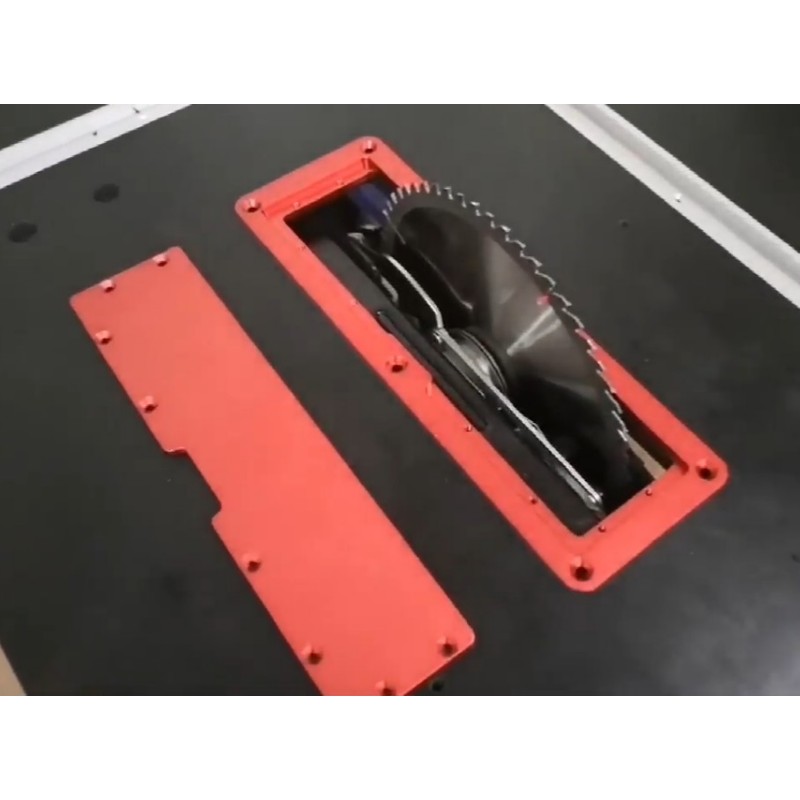 電気丸鋸フリップカバープレートフリップフロアテーブル専用カバープレートテーブルソー用調節可能なアルミニウムインサートプレート