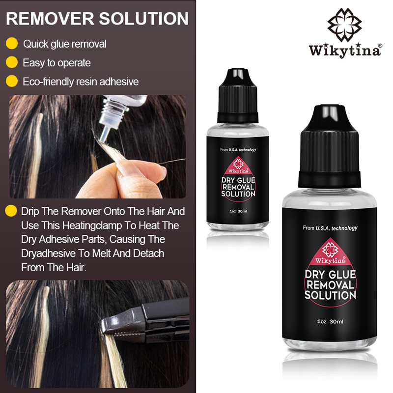 UV V ライト ヘアエクステンション UV 接着剤キット、目に見えない自然なヘア接着剤と操作が簡単な乾燥接着剤除去ソリューションを備えています。