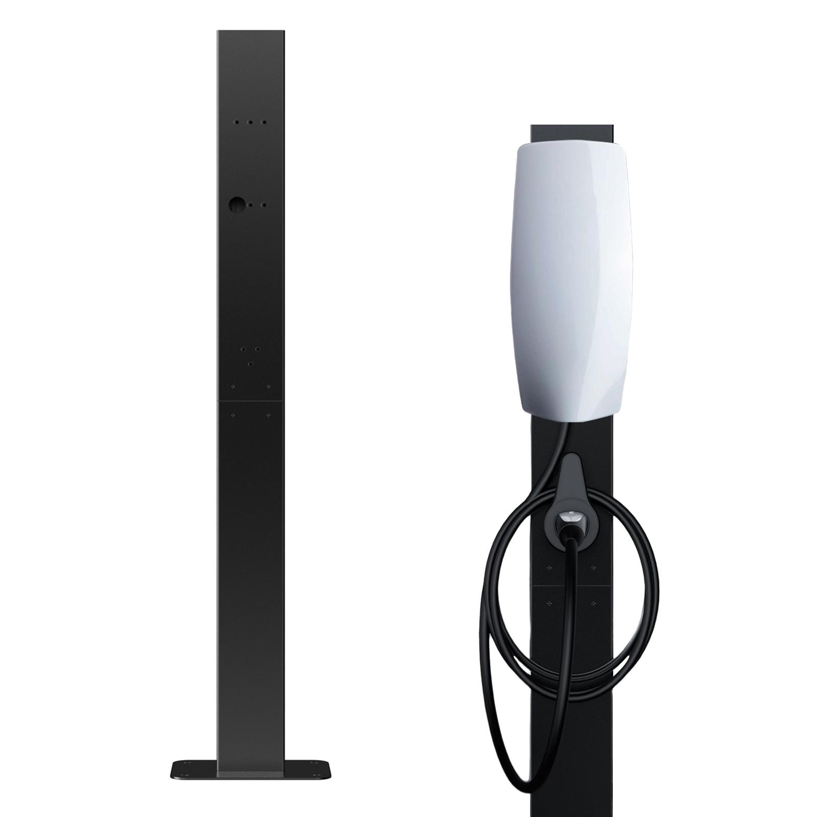 ユニバーサル EV 充電ホルダー台座スタンド Evse ピラースタンド取り付け簡単テスラ EV 充電取り付けポールアルミ合金