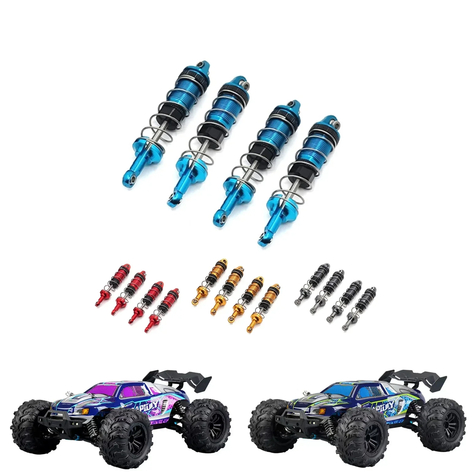 金属ショックアブソーバーダンパー SCY 16101 16102 16103 1/16 RC カーアップグレードパーツアクセサリー
