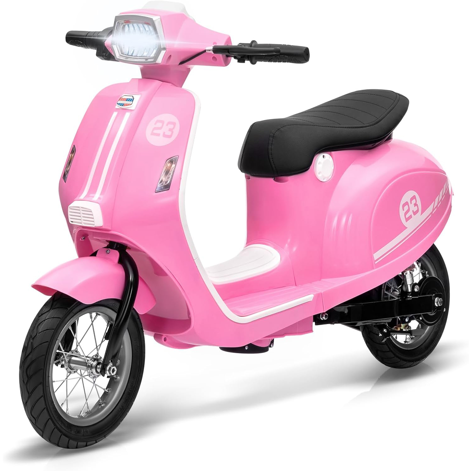 Children's Motorcycle Kids Ride on Toys 24 V 350 W Electric Seating Max 14 MPH Waterproof LED Lights for Aged 8-12 Max 59.9 kg