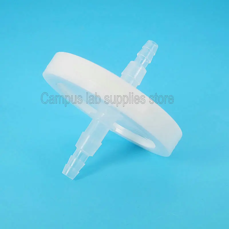 1/2/5/10 個ラボ 50 ミリメートル/0.22um/接続 Φ4 ミリメートル PTFE 膜エアフィルター/細菌フィルター空気呼吸交換濾過